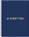 Benetton Cool Notitieboek A4 Marineblauw 120 Vellen