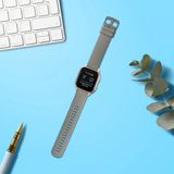 kwmobile horlogebandje geschikt voor Garmin Venu Sq 2 Music / Sq 2 / Vivoactive 6 / Vivoactive 5 polsband - Smartwatch bandje van TPU - Activity tracker horloge band in grijs