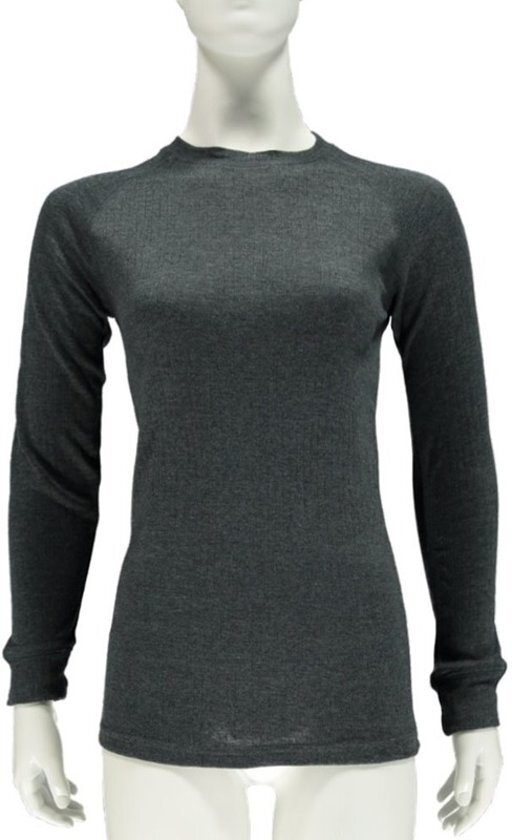 - Thermo shirt antraciet lange mouw voor dames S antraciet