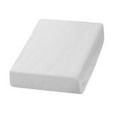 Activeshop Badstofhoes voor alle gangbare cosmetische stoelen, massagestoel inklapbaar, wit, afmetingen 60 x 190 cm, zeer onderhoudsvriendelijk