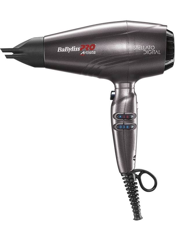 BaByliss Stellato Digital Haardroger - 2400W - Grijs