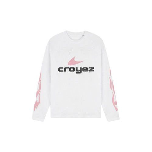 Croyez longsleeve met backprint wit