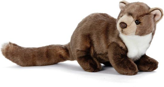 Living nature Waloka B.V. Boommarter knuffel - pluche - 25 cm - bruin