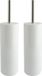 MSV Porto Toiletborstel met houder - 2 stuks - Kunststof - Wit - 38 cm
