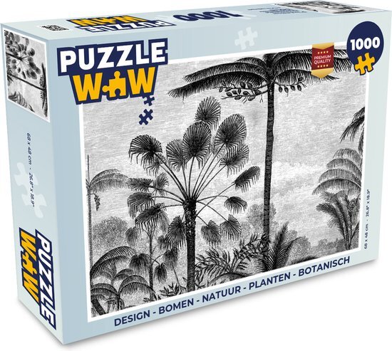 MuchoWow Puzzel Design - Bomen - Natuur - Planten - Botanisch - Legpuzzel - Puzzel 1000 stukjes volwassenen - Sinterklaas cadeautjes - Sinterklaas voor grote kinderen