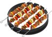 Weber anneau de barbecue de 57 cm avec ensemble de brochettes accessoires de grill.