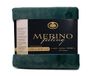 Gözze Cosy deken, Merino Feel, omkeerbaar, zwaargewicht 600 g/m², 150 x 200 cm - donkergroen
