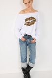 No Matter What Sweatshirt lichtbruin / zwart / wit