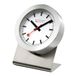 Mondaine - Magneet A660.30318.81SBB Tafelklok 50mm - Officiële Zwitserse Spoorwegen Magnetische Klok Aluminium Behuizing Rode Tweedehands, Zilver, 4 x 5 x 5 cm, Armband