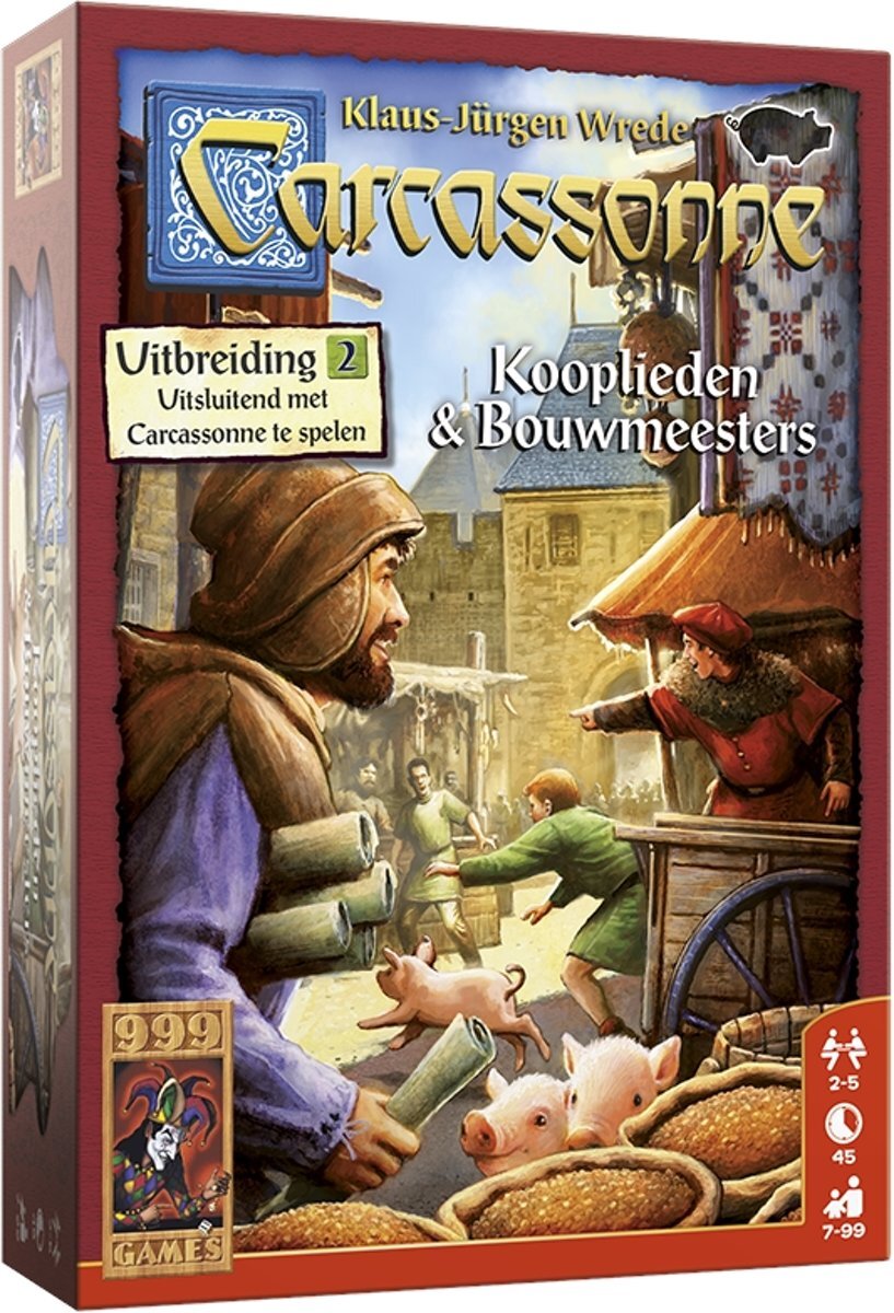 999 Games Carcassonne: Kooplieden & Bouwmeesters Bordspel