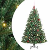 vidaXL Sapin de Noël artificiel articulé vert 150 cm PVC et métal