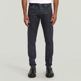G-Star 3301 Slim Heren Jeans 34/32 Katoen Elastomulti-ester Elastaan Worn in Lunar Blue Coated Herfst/Winter 2025