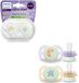 Philips Avent Ultra Start Night – Glow-in-the-dark siliconen fopspeen – 0-2 mnd – 2 stuks - SCF075/17