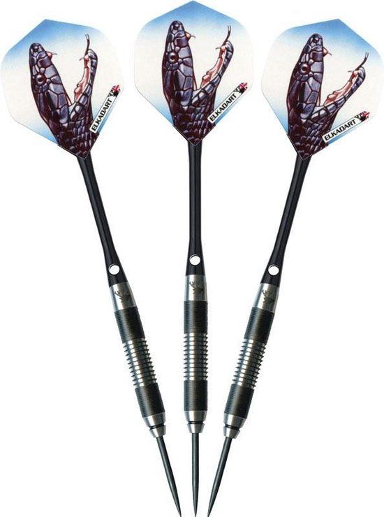 ABC Darts Elkadart Black Mamba Dartpijlen - 24 gram - Steeltip - Zilver