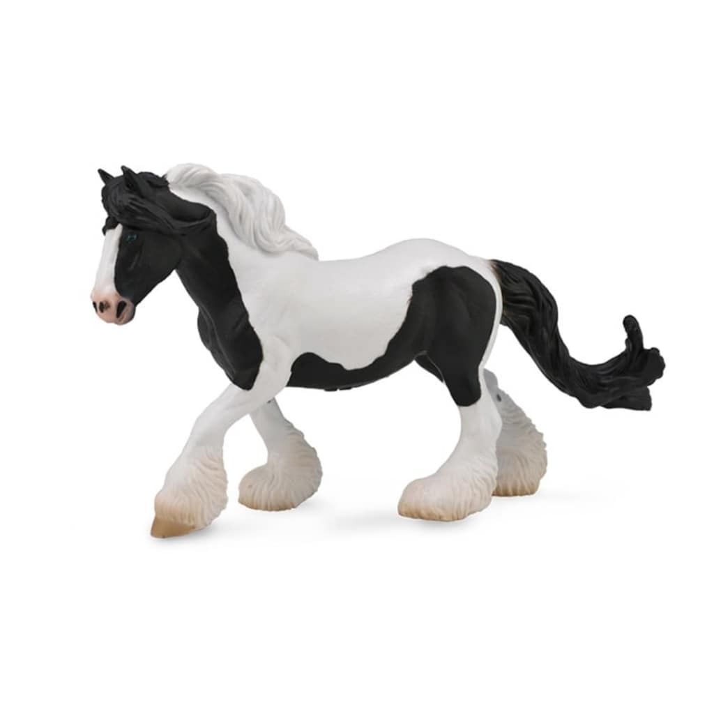 Collecta paarden: Tinker merrie gevlekt 19 x 11 cm