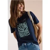 cecil Shirt met ronde hals en print op de voorkant