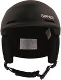 SINNER ZERMATT Unisex Skihelm - MATTE BLACK - Maat S, 51-54 cm