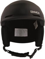 SINNER ZERMATT Unisex Skihelm - MATTE BLACK - Maat S, 51-54 cm
