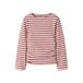 NAME IT KIDS gestreepte longsleeve - rood/wit