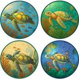Signes Grimalt Tortue Dessous de Verre en Céramique