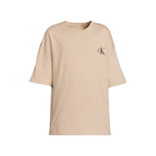 Calvin Klein T-shirts met logo - beige (set van 2)