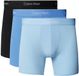 Calvin Klein 3-Pack Boxer Brief Heren Ondergoed - Zwart/Blauw/Blauw - Maat M