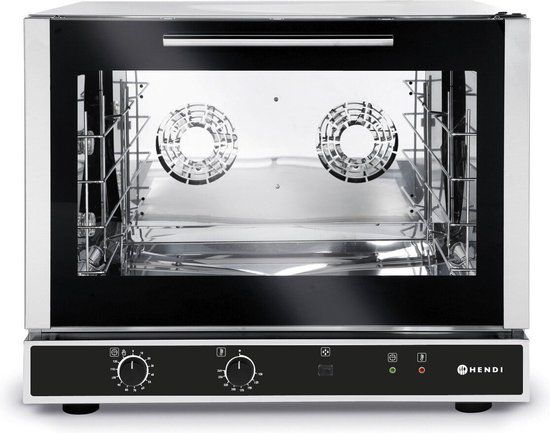 Hendi Bakkerij Oven Met Handmatige Vochtinjectie 225516 - RVS - Convectieoven