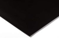 RS PRO PEHD kunststof plaat, zwart, 3 mm x 500 mm x 1000 mm, verpakking van 3 stuks