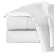 Ensemble de literie, taille Queen, 620 TC coton, blanc, 4 pièces