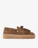 VIA VAI Rox Romee Loafers Dames - Suède - Beige - Maat 38