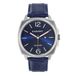 Radiant Paul RA678203 horloge metaal en blauw leer