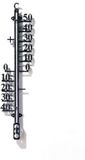 Nature Profielthermometer - Thermometer - 6x1x25 cm Zwart