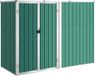 vidaXL Tuinschuur - 225x89x161 cm - Gegalvaniseerd Staal - Groen