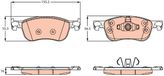 TRW Remblokkenset voor Ford Fiesta GDB2261