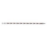 35/0695 Phebus 35/0695 herenarmband roestvrij staal 21 cm koffiebruin