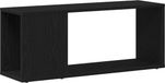 vidaXL TV-meubelset Zwart Eiken Bewerkt Hout 80 x 24 x 32 cm