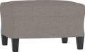 vidaXL Pouf 60x50x41 cm tissu taupe