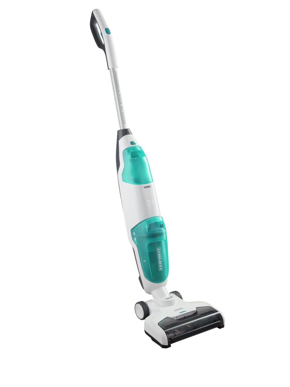Leifheit Regulus Aqua PowerVac Steelstofzuiger - Draadloos - Zakloos - Nat & Droog - Blauw/Grijs/Wit