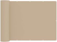 vidaXL Balkon privacy scherm 180 x 600 cm stof met PU-coating beige