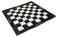 Échiquier en cuir, enroulable, 19 pouces, noir, taille tournoi
