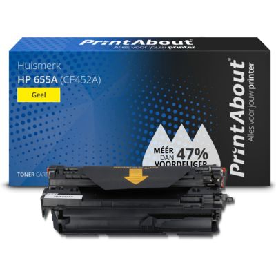 PrintAbout Huismerk HP 655A (CF452A) Toner Geel