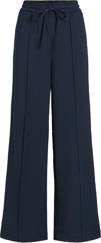 VILA wide-leg broek VICLUA high-waist Navy Blazer