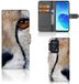 B2Ctelecom Book Case voor OPPO Reno 6 Pro Plus 5G Telefoonhoesje met Pasjes Cheetah