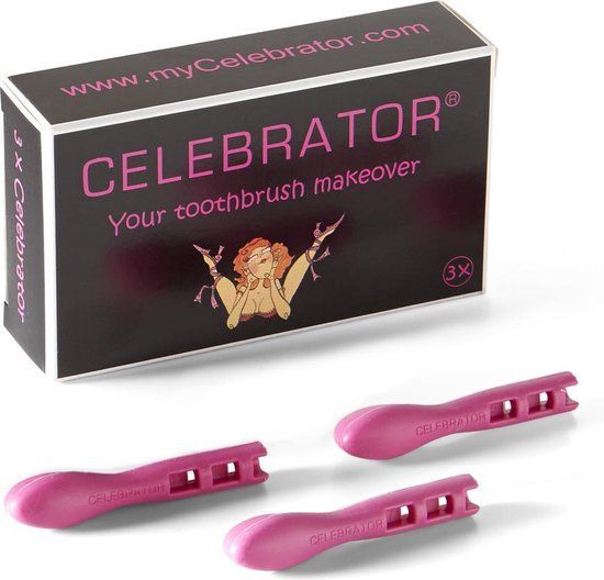 My Celebrator - Tandenborstel Make-Over Driedelige Set - Roze