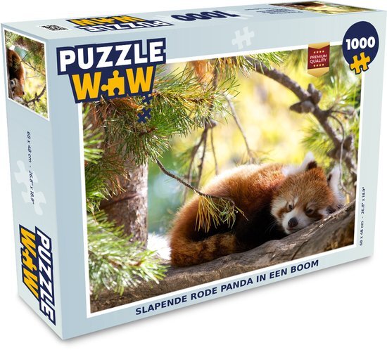 MuchoWow Puzzel Panda - Hout - Planten - Legpuzzel - Puzzel 1000 stukjes volwassenen