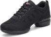 Merkloos Dansschoenen voor dames met veters, mesh bovenwerk en antislipzool, geschikt voor zumba en fitness