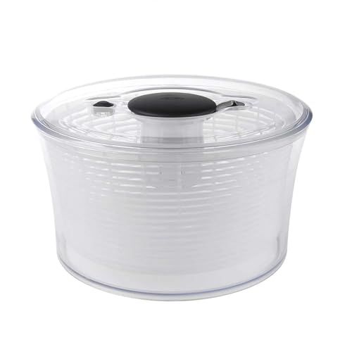 Oxo Good Grips 4.0 Mini Saladespinner, transparant, klein - kom 2,7 L, 1,9 L mand