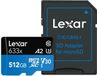 Lexar 512Go microSDXC Haute Performance 633x UHS-I A2 Adaptateur SD