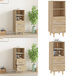 Buffet Chêne Sonoma 34,5x34x90 cm Bois d'ingénierie