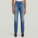 G-Star Iggie Straight Wmn Dames Jeans Faded Antalya Blue Katoen/Elastaan Maat 25/32